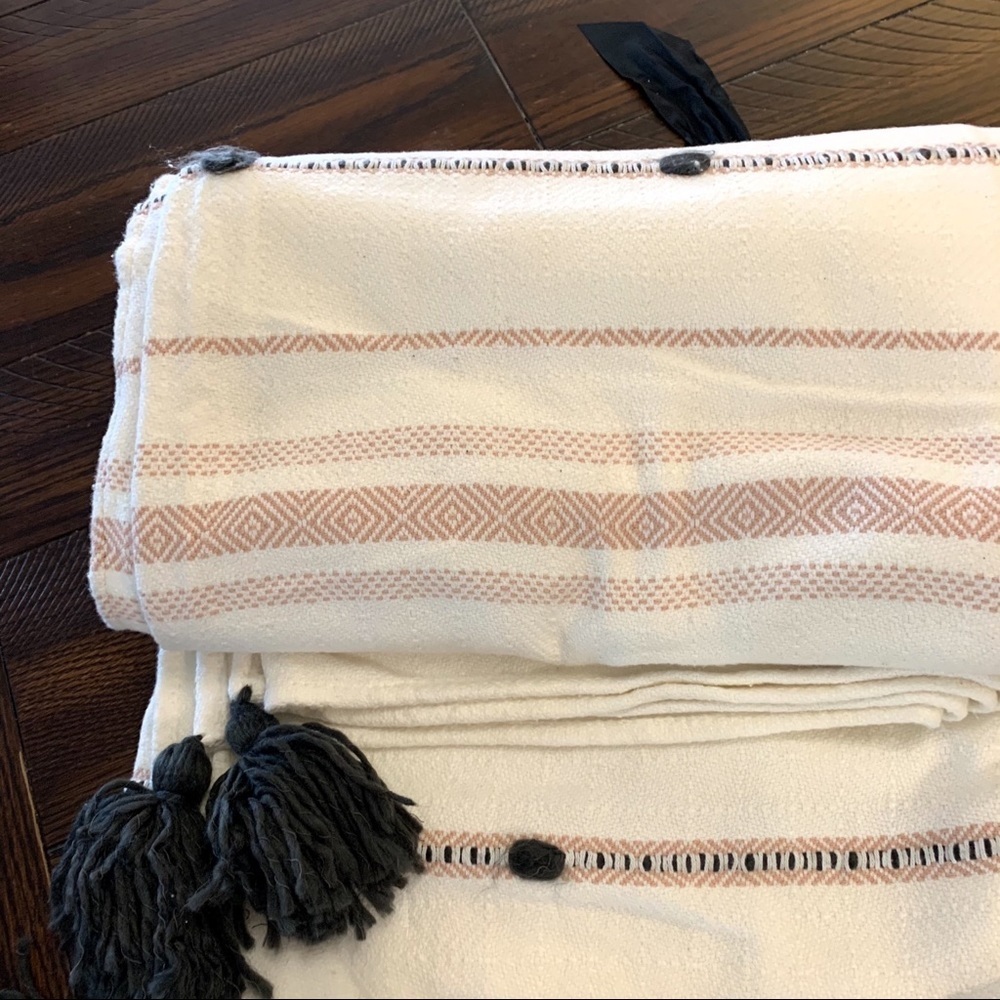 Hearth & Home Magnolia Home Throw Stripe Pom Poms - Picture 6 of 9